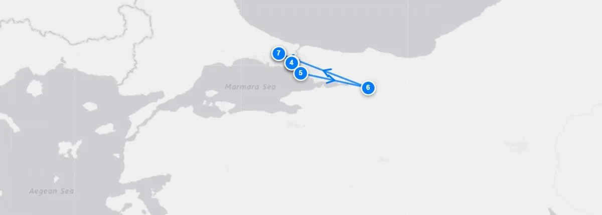 Istanbul Highlights route map